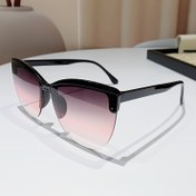 Resim 2024 Yeni Gelenim Semi-rimless Plastik Çerçeve PC Polikarbonat Dekoratif Gözlükler, Vintage Ağ Kırmızı Daire Yüz Büyük Çerçeve, Erkek ve Kadınlar İçin 