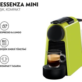 Resim Nespresso D30 Green Essenza Mini Espresso Kahve Makinesi,Yeşil 