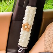 Resim Globalbloom Mevsimsel Çiçek Desenli Gm Emniyet Kemeri Koruyucusu - Boğulma Önleyici Brown 