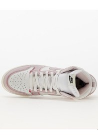 Resim Nike Dunk High 1985 Rose Denim And Leather Sneaker Hakiki Deri Bilekli Unisex Ayakkabı Beyaz 