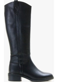 Resim Luvishoes Acro Siyah Cilt Hakiki Deri Kadın Çizme Siyah 