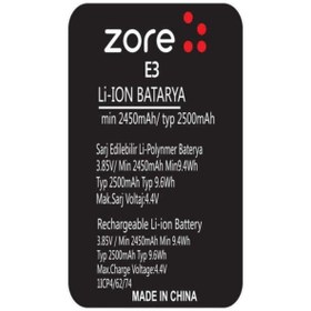 Resim morfide General Mobile Discovery E3 Zore Quality Batarya 