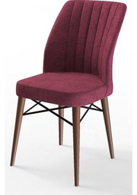 Resim Canisa Concept Flex Serisi 6 Adet Bordo Renk /gürgen Ayaklı 1.sınıf Sandalye / Ceviz Gürgen Ayaklı Bordo 