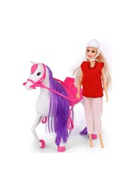 Resim Mey İthalat Jasmine Atlı Bebek Beyaz-pembe 