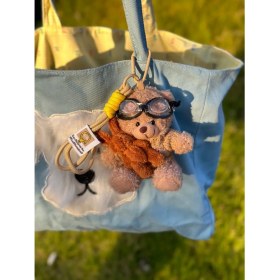 Resim OEMG 1 Adet Karikatür Çanta Çekicilik Anahtarlık Sevimli Iyi Şanslar Hediye Peluş Oyuncaklar Bebekler (Yurt Dışından) 