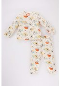 Resim Defacto Erkek Bebek Disney Winnie The Pooh Uzun Kollu Fitilli Kaşkorse Pijama Takımı A9001A523AUER233 Defacto