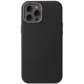 Resim Iphone 12 Pro Max Ile Uyumlu Deri Içi Kadife Lekelere Dayanıklı Kılıf Lens Koruma Kapak SKU: 35332 