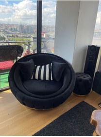 Resim Mododizayn Modo Berjer - Tekli Berjer Ve 45cmlik Puf 