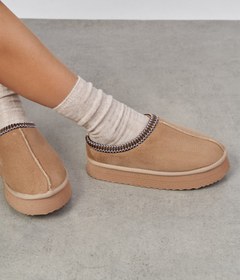 Resim Stone Camel Süet Ev Terliği 