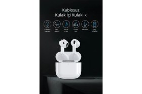 Resim Piranha 9984 Kablosuz Tws Kulak Içi Kulaklık / Mikrofon / Bluetooth 6.0 / Ekstra Bass / Şarj Edilebilir 