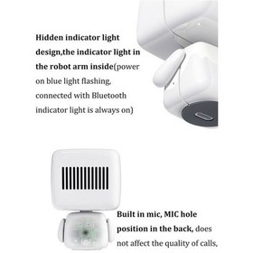 Resim Besthome1 Robotlu Kablosuz Bluetooth Hoparlör - Uzaktan Kumandalı, 8 Saat Pil, Mini Ses Bombası 