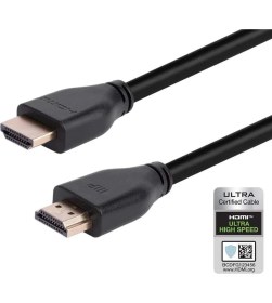 Resim Monoprice 8k Sertifikalı Ultra Yüksek Hızlı HDMI Kablosu - HDMI 2.1 | 8K@60Hz | 48GB/SN | Cl2 Duvar Içi Dereceli | 28-30AWG | Siyah 30/ 1m 