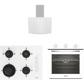 Resim Altus ALA 321 W Fırın 189 DW Ocak 570 W Davlumbaz Beyaz Ankastre Set 