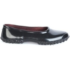 Resim Moda Ayakkabı 5210 Mes Siyah Astarlı Kadın Lastik Babet Ayakkabı Siyah 