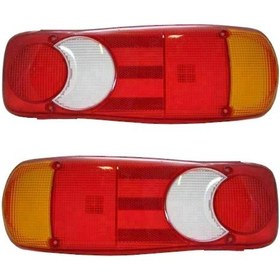 Resim Neevoyu Daf Lf45 Lf55, Nissan Cabstar, Renault Midlum Fe/fl İçin 2'li Kırılmaz Pc Malzeme Arka Fener Lens Kapakları Sol-sağ 