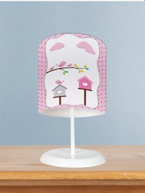 Resim Mekta Home Bebek Ve Çocuk Odası Kukş Yuvalı Desenli Abajur 