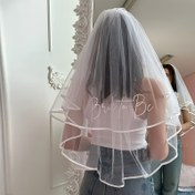 Resim Romantik Çift Katmanlı Gelin Duvağı Taraklı - Elde Yıkanabilir Şeffaf Polyester Düğün Başlığı, Düğünler, Partiler & Fotoğraf Aksesuarları için Zarif Duvak, Resmi Etkinlikler, Delikat Tasarım, İnce Dokuma, Vintage Stil, Güzel İşçilik, Moda Severler İçin 