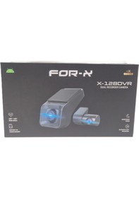 Resim For-x 2 Kameralı 4k Araç Ön Ve Arka Kayıt Kamerası , For-x X-128dvr 4k Araç Ön Ve Arka Kamera Siyah 
