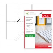 Resim Tanex Tw-2504 98X148.5MMx100Adet Lazer Yazıcı Etiketi 