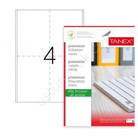 Resim Tanex Tw-2504 98X148.5MMx100Adet Lazer Yazıcı Etiketi 
