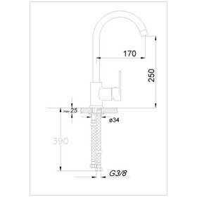 Resim Bms Armatür Mercan Eviye Batarya Siyah Inci 367Sia 