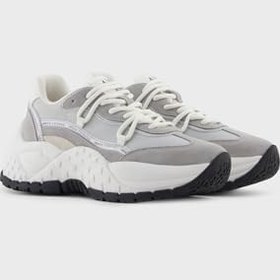 Resim Armani Exchange Hakiki Deri Karışımlı Süet Detaylı Kalın Taban Sneaker Ayakkabı Bayan AYAKKABI XW001627 AF17447 MZ293 