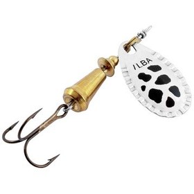 Resim Alabalık Turna Döner Olta Kaşık - Ilba Spark Eco 95an2 - Gümüş/siyah - No:2 