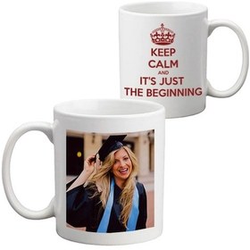 Resim Bayana Fotoğraflı Mezuniyet Hediyesi - "Keep Calm" Kupa Bardak 