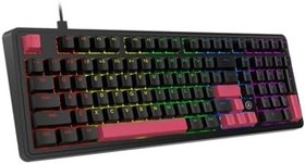 Resim Coverzone Kablolu Mekanik Oyun Klavyesi - Rainbow Aydınlatma - Hot Swap | Ajazz AK980 Siyah - Red Switch 