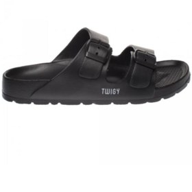 Resim Twigy Çift Toka Erkek Unisex Kadın Çocuk Terlik 