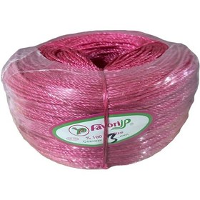 Resim Favori İp Halat Fh03 Pp Naylon Burgulu Örgü Çamaşır İpi - Pembe - 100 Metre - 1 Adet Diğer 