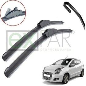 Resim Suzuki Alto Ön Cam Silecek Süpürgesi Takımı 2009 - 2012 Alto Ön Silecek Sağ Sol Uyumlu 