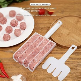 Resim El Yapımı Köfte Yapma Seti - Plastik Köfte Kaşık Kalıp Seti, Non-Stick Balık Topu Şekillendirme Aracı, Ev Mutfak Aletleri ve Gereçleri, Kolay Temizlenebilir Dayanıklı Mutfak Araçları, Elektrik Gerektirmez 