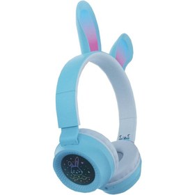Resim Concord D05 Mikrofonlu Radyolu Işıklı Bluetooth Kulaküstü Kulaklık 