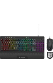 Resim Rampage Eclıpse Siyah USB Rgb Aydınlatmalı Q Gaming 4 Tuş Makrolu Oyuncu Klavye Mouse Set 