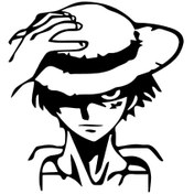 Resim Genel Markalar One Piece Monkey Sticker Oto Motor Laptop Duvar Folyo Sticker 25 X 27 Cm 