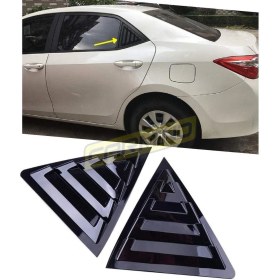 Resim Carmind Toyota Corolla Kelebek Cam Vizörü Piano Black 2014-2018 