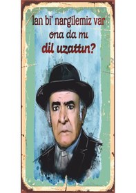 Resim ali şen yeşilçam replikler mini retro ahşap poster 