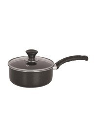 Resim Mehtap Teflon Kaçerola 16 Cm Sosluk Cam Kapaklı Füme 