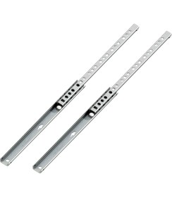 Resim Teleskobik Ince Bilyeli Bilyalı Dolap Çekmece Rayı Sürgüsü Metal En 1.7 cm 17 mm Uzunluk 34.2 cm 342 