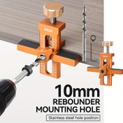 Resim IMBOT Dolap Kapı Kurulum Klipsi, 2'si 1 Arada Dolap Kurulum Konumlandırma Aracı, Çok Fonksiyonlu Ayarlanabilir Yardımcı Konumlandırma Aracı, Alüminyum Alaşım DIY Konumlandırma Klipsi, Çerçevesiz Dolap Kapı Kurulumu İçin Uygun 