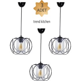 Resim 3 Adet Trend Tasarım Olimpiyat Sarkıt Mutfak, Banyo Yatak Odası, Çocuk Odası, Antre Avize 