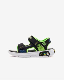 Resim Skechers Power Splash Büyük Erkek Çocuk Siyah Sandalet 402271l Bklm Siyah 