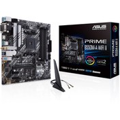 Resim ASUS Prıme B550m-a Wıfı Iı Am4 Ddr4 4866 Hdmı Dvı Vga Çift M2 Usb3.2 Ax Wifi + Bt Argb Matx 