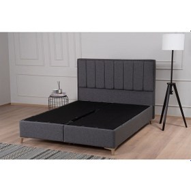 Resim Kilim Mobilya Gold Therapy Başlık ( Baza Ve Yatak Dahil Değildir ) 140'lık Antrasit 