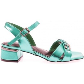 Resim Dgn 352-23y Kadin Burgu Aksesuarli Alçak Topuklu Sandalet 352-1922-R12454 Yeşil 