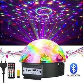 Resim Bluetootlu LED Disko Topu Küre Işığı Usb+Sd Kart Girişli+Usb He 