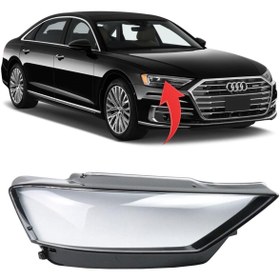 Resim gkl Audi A8 Sağ Far Camı 2018-2022 
