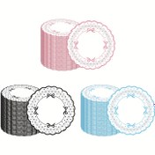 Resim Pembe Fiyonk Temalı Parti Tabakları - 17.78cm Premium Kalite Kağıt Tatlı Tabakları Doğum Günleri, Bekarlığa Veda Kutlamaları & Düğün Dekoru, Gıda Güvenliği & Şık Tasarım Cadılar Bayramı&Noel 