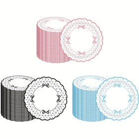 Resim Pembe Fiyonk Temalı Parti Tabakları - 17.78cm Premium Kalite Kağıt Tatlı Tabakları Doğum Günleri, Bekarlığa Veda Kutlamaları & Düğün Dekoru, Gıda Güvenliği & Şık Tasarım Cadılar Bayramı&Noel 